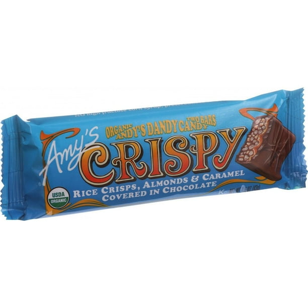 Amy's Organic Andy's Dandy Candy Bar Crispy 1.5 oz Bars Case of
