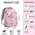 thumbnail image 4 of Cute Butterfly Print Student Backpack Colorful Floral School Bookbag for Student Butterfly Lovers Aesthetic Fashion Style, 4 of 5