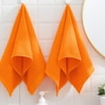 thumbnail image 3 of Toallas de mano sense gnosis supersuaves de color naranja, 100% algodón, x2, 3 of 9