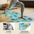 thumbnail image 4 of Light Blue Dinosaurs Palms Eggs Pattern Hot Yoga Mat Towel Non Slip for Hot Yoga - Quick-Drying Yoga Mat Cover with 4 Corner Pockets with Travel Bag - Hot Yoga Towel Non Slip 74"x26", 4 of 6