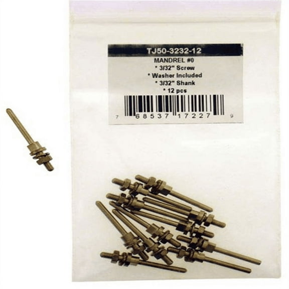 DYNAMIC 12 Piece Small Mandrels Set | Robust Grip | Versatile Compatibility with Circular, Disc Cutters, Cut-off Wheels | Designed for Rotary Tools