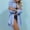 Royal Blue, variant on Cozyvia Women's Modern Swimsuit Cover Up Blouse, Solid Color Cotton Bathing Suit Coverup Button Down Beach Long Shirts with Pockets - Black XL
