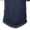 thumbnail image 4 of DPTALR Men's Casual Fashion Short Sleeve Round Neck Pullover T-Shirt with Button Detail,Dark Blue,Big and Tall Men S, 4 of 4