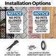 thumbnail image 3 of (2 Pack) No Pets Allowed Service Animals Welcome OSHA Notice Sign 18 Inch X 24 Inch Indoor / Outdoor Rust-Free Aluminum Metal Signs for Workplace, Workshop, and Construction Site, Made, 3 of 8