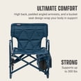 thumbnail image 4 of Flex 'N Go Outdoor Folding Chair for Camping with Table & Cooler, Sapphire, 4 of 7