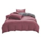 thumbnail image 2 of All-Season Bedding Set - 4-Piece Washable Solid Color Bed Sheet Duvet Cover And Pillowcases, 2 of 9