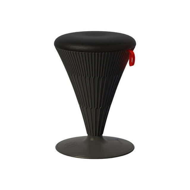 Safco Twister Active Seating - Rocking stool - round - swivel - reinforced nylon, expanded polypropylene (EPP) - black
