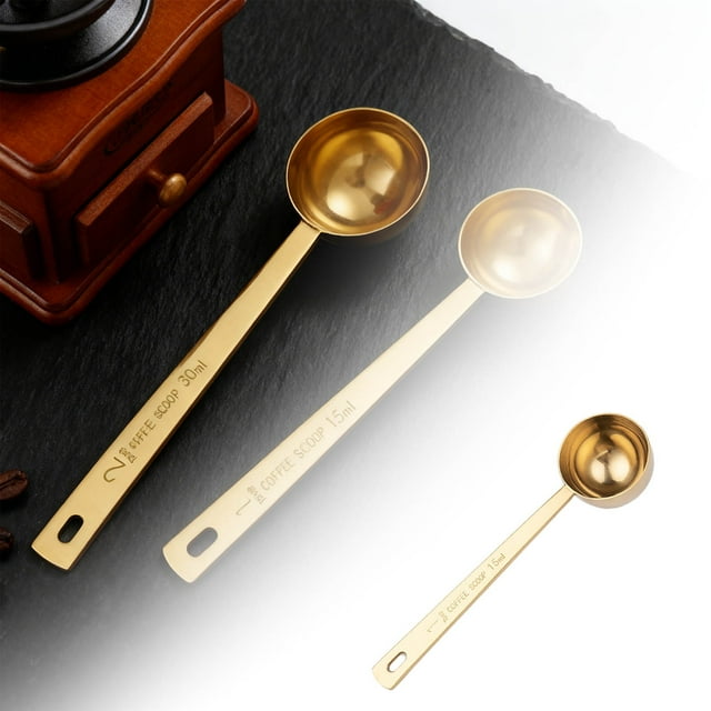 Stainless Steel Coffee And Measuring Spoon With Long Handle For Ground Coffee And Milk Frothing Precision Marked Kitchen Tool For Loose Leaf Multipurpose And Scale