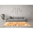 thumbnail image 3 of Ahgly Company Indoor Rectangle Abstract Orange Modern Area Rugs, 7' x 10', 3 of 4