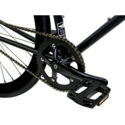 Golden Cycles Single Speed Fixie Bike – Lightweight Steel Frame, Flip-Flop Hub, 700c Wheels, Multiple Sizes & Deep V Rims (Vader, 52)