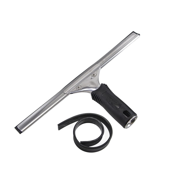 UNGER Professional - Escobilla de Goma de Repuesto para Ventanas y Vidrio de 12 Pulgadas con Goma de Repuesto, Suministros de Limpieza, escobilla Resistente para Limpieza de Ventanas, Resultados sin