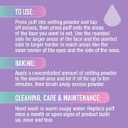 Salon Perfect Smooth & Set Soft Powder Puffs Face Makeup Triangle Sponge Applicators, Reusable, 6-Pack