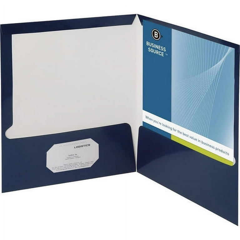 Business Source Letter Pocket Folder - 8 1/2 Business Source Letter Pocket Folder - 8 1/2