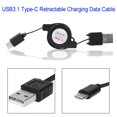 thumbnail image 3 of FLhrweasw 5pcs USB Tipo-C USB3.1 Cable retráctil Cargador sincronización datos Cable carga, 3 of 7