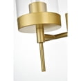 thumbnail image 4 of Living District Benny 2-Light Iron & Glass Bath Sconce in Brass/Clear, 4 of 7