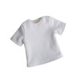 thumbnail image 3 of Camiseta masculina en miniatura a escala 1:6, ropa informal y pequeña para hombre de 12 pulgadas Blanco, 3 of 9
