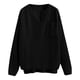 thumbnail image 2 of Gibobby Suéter cuello v, Suéter de Mujer, Suéter de Mujer con Cuello en V Transpirable con Estampado de Leopardo para Uso Diario(Negro,XG), 2 of 4