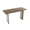 Walnut, variant on Guyou 55" Natural Oak Desk, Light Wood Finish MDF Study Table, Versatile Vanity & Office Desk with Sculptural Legs, Sturdy Two-Pedestal Design for Work & Study, Natural
