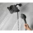 thumbnail image 3 of KESTE Shower Head with Handheld Spray Combo: High Pressure 2 in 1 Shower Heads with 60” Hose & 9 Mode Adjustable Handheld Shower, Double Rain Showerhead for Bathroom with Anti-Clog Nozzles, Black, 3 of 7