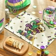 thumbnail image 4 of Sm:)e Irises White Mask Carnival Mardi Gras Placemats Set of 4, 12x18 Inch, 4 of 7
