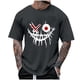 thumbnail image 1 of Camisetas de Cuello de la Tripulación de los Hombres de Poliéster Impreso en Seco Rápido, Cuello Redondo de Corte 3D para Gimnasio, Carrera, Ciclismo Y Ocasional, 1 of 4