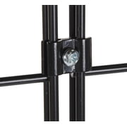 SSWBasics Black Grid Gondola Unit - Includes Base and Casters - Grid Unit 48L x 66H x