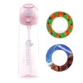 thumbnail image 1 of La mejor opción de regalo! 650 ml botella de agua deportiva Alr sin BPA con pajita, botellas de bebida con 2 cápsulas de sabor, taza de agua perfumada D, 1 of 7