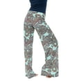 thumbnail image 2 of White Mark Women's Bohemian Paisley Printed Palazzo Pants, 2 of 3