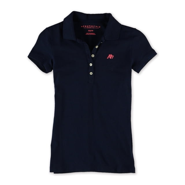 Polo Aeropostale A87 para mujer, azul, extra pequeño Aeropostale Polo