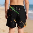 thumbnail image 5 of ITSAME Boys Swim Trunks, Elastic Waist with Compression Liner Quick-Dry Athletic Beach Shorts with Pockets Multicolor Size 7, 5 of 8