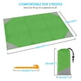 thumbnail image 3 of Sand Free Beach Blanket, Amerteer Large Sand Proof Beach Blanket Mat 79''x 55'' with 4 Stakes& 1 Carabiner, Lightweight, Portable, Quick-Drying, Waterproof, Ideal for Camping, Travel, Festivals, 3 of 7