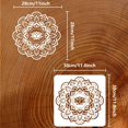 thumbnail image 3 of 1Pc Lotus Flower Painting Stencil Drawing Template for Wall Furniture Floor Tiles Fabric 11.8x11.8inch, 3 of 9