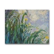 Trademark Fine Art "The Yellow Iris" Canvas Wall Art by Claude Monet