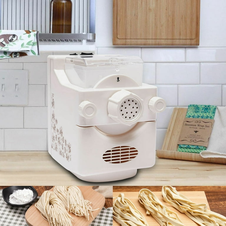 Fichiouy Electric Automatic Pasta Ramen Noodle Maker Machine with 9  Different Shapes 110V 