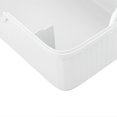 thumbnail image 3 of Cosmetic Storage Box Large Capacity Plastic Dustproof with Handle Lid Makeup Organizer Box for Vanity White, 3 of 4