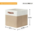 DULLEMELO 12x12x12 inch Cube Storage Bins, 4PCS Organizer Baskets
