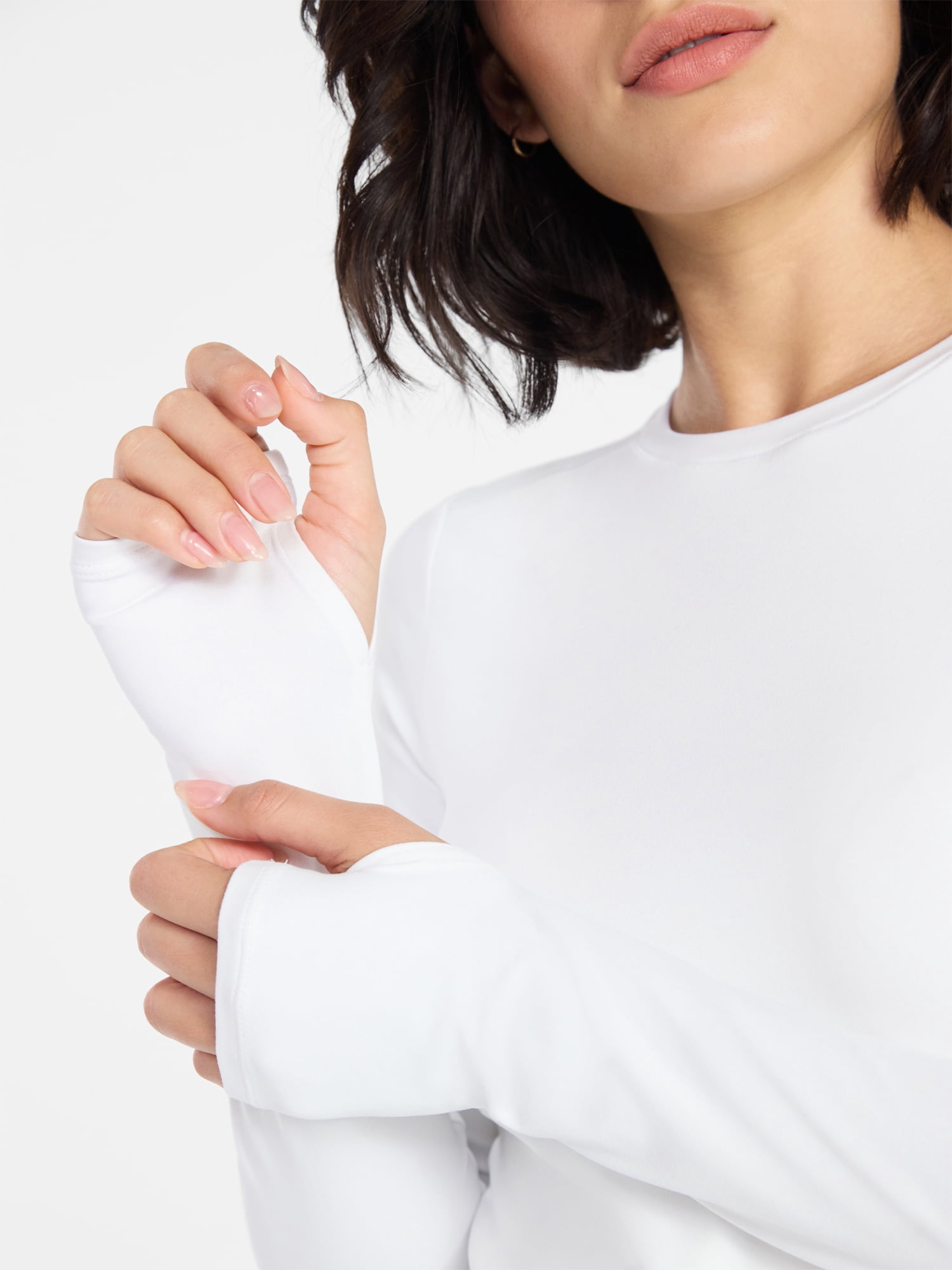 Avia Women's and Women’s Plus SoftSculpt Tee with Long Sleeves, Sizes XS-4X