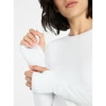 thumbnail image 4 of Avia Women's and Women’s Plus SoftSculpt Tee with Long Sleeves, Sizes XS-4X, 4 of 5