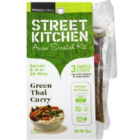(4 Pack) Street Kitchen Green Thai Curry Asian Scratch Kit, 10