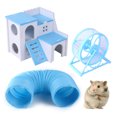 thumbnail image 4 of Juguete Para Casa De Hámster, Juego De Juguetes De Hámster De Material Plástico Azul Blanco DIY Edificio Pequeño Compacto Fácil Instalación Para Decoración ANGGREK AC7923, 4 of 8