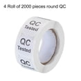 thumbnail image 3 of Uxcell Inventory QC Tested Stickers Labels 25mm/1" White for Inventory Warehouse Stock, 4 Roll 2000 Piece, 3 of 5