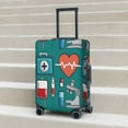 thumbnail image 6 of Pofeuu Medical Elements Print Luggage Suitcase Cover Protector Luggage Washable Covers Aesthetic for 18/24/28/32 inch Luggage（No luggage included）-Large, 6 of 7