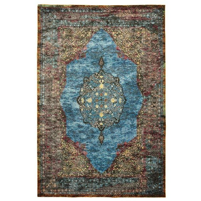 LR Home GALAC81272TUM89B9 Gala Regalia Indoor Area Rug, Turquoise Multi - 8 9 x 11 ft. 9 in.