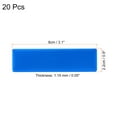 thumbnail image 2 of Unique Bargains 3'x1' Metal Name Plate Anodized Aluminium Self Adhesive Sign Tag Blue 20 Pack, 2 of 6