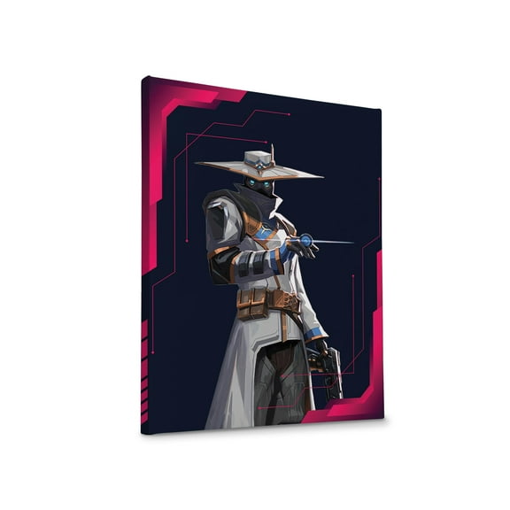 DreamController Valorant Jett Wall Canvas Posters Wall Art Decor(12"X16") I Framed Canvas Paintings For Bedroom, Livingroom, & Office | Made In Usa | Fast Delivery | Hd Print