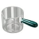 thumbnail image 4 of Jarra medidora de vidrio para café expreso, jarra de vidrio transparente, taza de leche pequeña para café, versátil, para bebidas frías y calientes verde y 125ml, 4 of 8