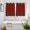 Red, variant on Navy Blue Boho Kitchen Curtains Window Panels, Vintage Ethnic Tribe Abstract Art Retro Insulated Window Treatment Curtain, Grommet Curtains for Bedroom/Living Room/Bathroom, 2 Piece 42"Wx63"L