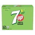thumbnail image 1 of 7UP Zero Lemon Lime Soft Drink 355 ml cans, pack of 12, 1 of 10