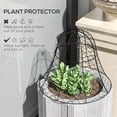 thumbnail image 3 of Outsunny 6 Pack Garden Chicken Wire Cloche, Animal Plant Protectors, Black, 3 of 9