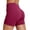 Hot Pink, variant on Yoga Shorts for Women Slim Fit High Waist Lifting Stretchy Solid Print Lightweight Gym Shorts for Sporty Wear Brown L